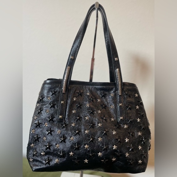 Jimmy Choo Black Star Studded Sophia Shoulder Bag with Studded Strap - Picture 3 of 16